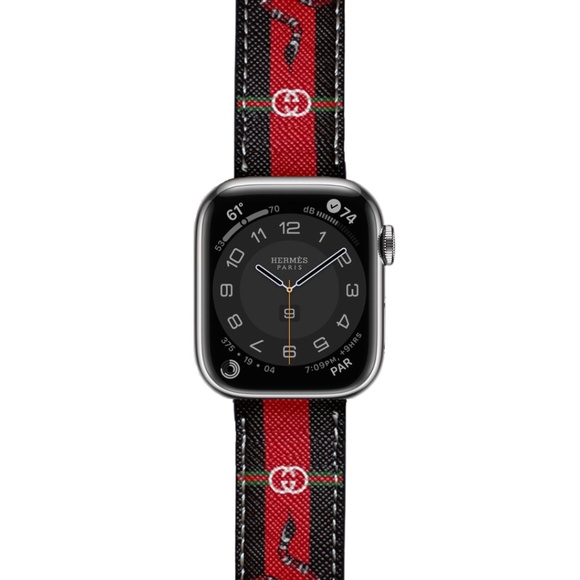 BLACK FRIDAY Designer Apple Watch Band Series 1 2 3 4 5 6 7 8 SE ULTRA SNAKE GG - Picture 1 of 5